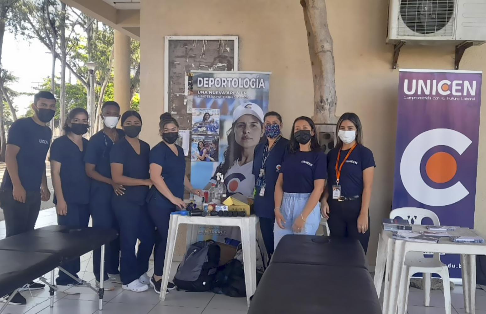 Estudiantes de Fisioterapia fueron parte de la Brigada de Atención Médica Integral