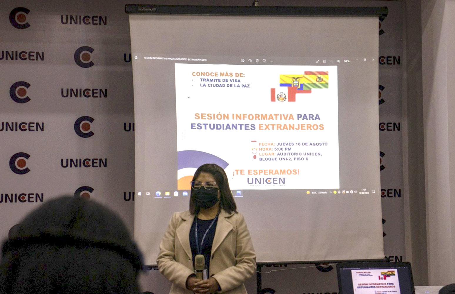 Amena sesión informativa dirigida a estudiantes del exterior