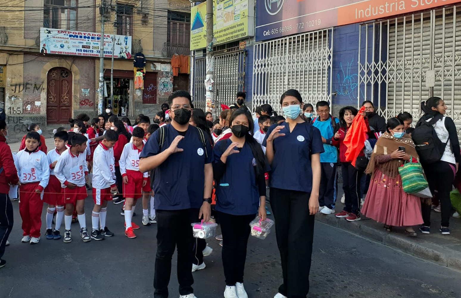 Se brindó primeros auxilios durante la carrera pedestre de la Unidad Primaria Juana Azurduy