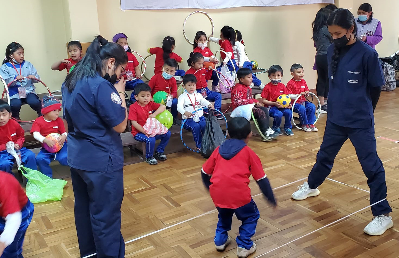 La carrera de Fisioterapia y Kinesiología realizó evaluaciones de desarrollo psicomotor en niños de nivel inicial