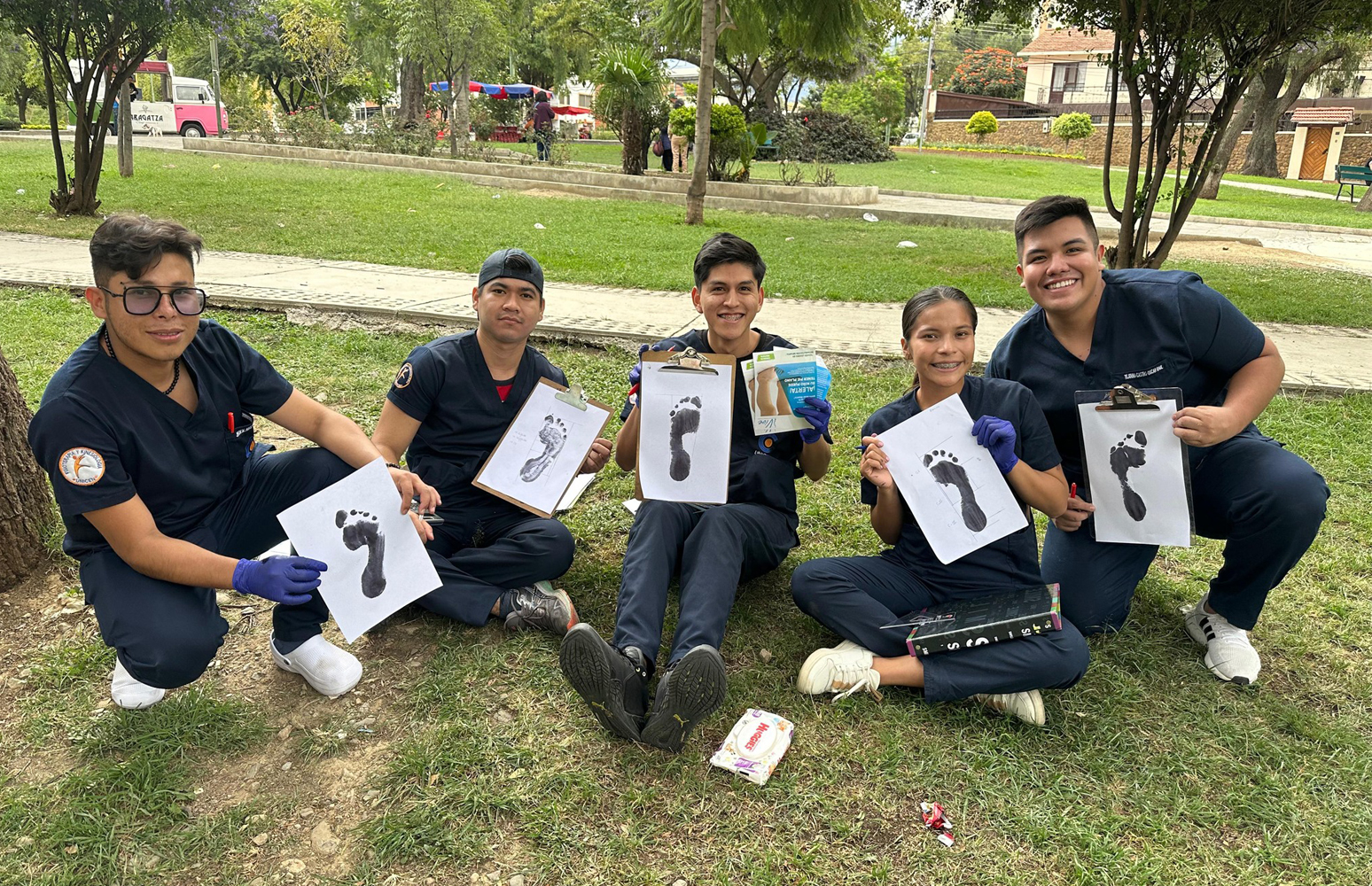 La carrera de Fisioterapia y Kinesiología fue parte de la campaña de evaluación de pie plano en niños
