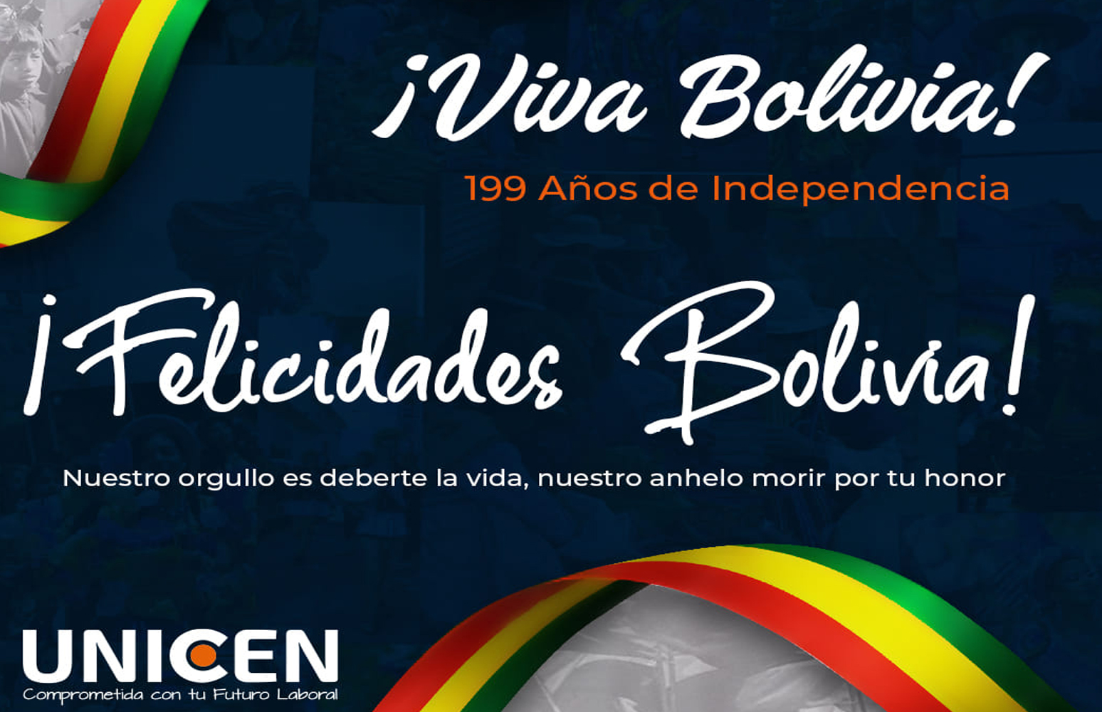 Fecha conmemorativa: 6 de agosto aniversario de Bolivia