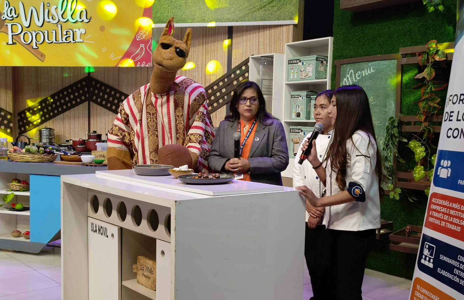 La carrera de Administración de Empresas Turísticas, Hoteleras y Gastronómicas (ADT) estuvo presente en el programa «La Wislla»